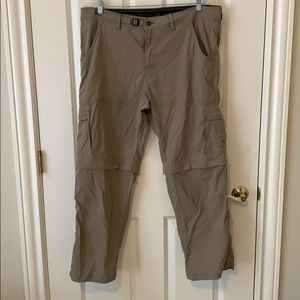Prana Stretch Zion Convertible Pants - 40x30